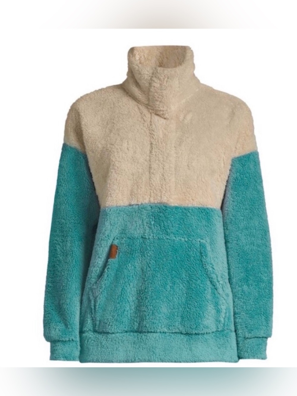 Roxy Women's Coastal Route Half Zip Polar Fleece Sweater Size Small